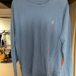 Polo by Ralph Lauren Men's Sky Blue Long Sleeve Tee